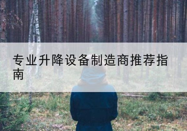 杂多电动剪叉升降平台厂家-专业升降设备制造商推荐指南